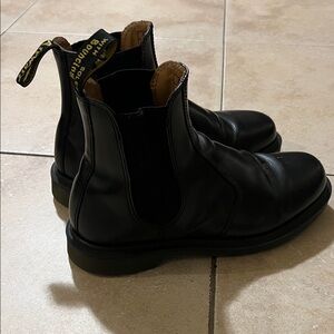 Dr Martens Black Leather Men's Boots